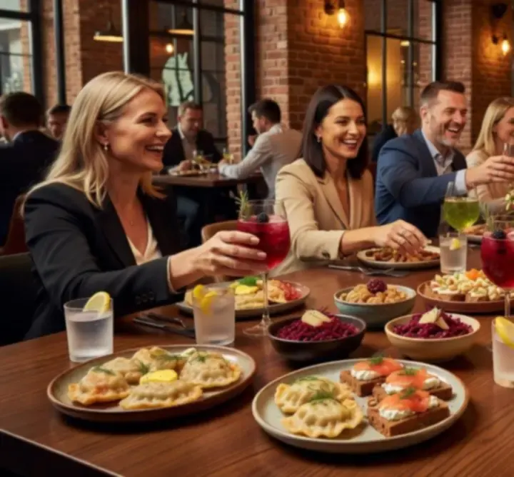 Nowoczesne dania serwowane podczas kulinarnego wydarzenia w restauracji w Polsce