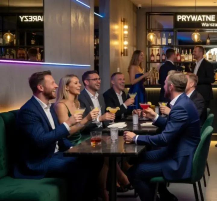 Nowoczesny bar UREvent Services przygotowany na prywatną imprezę
